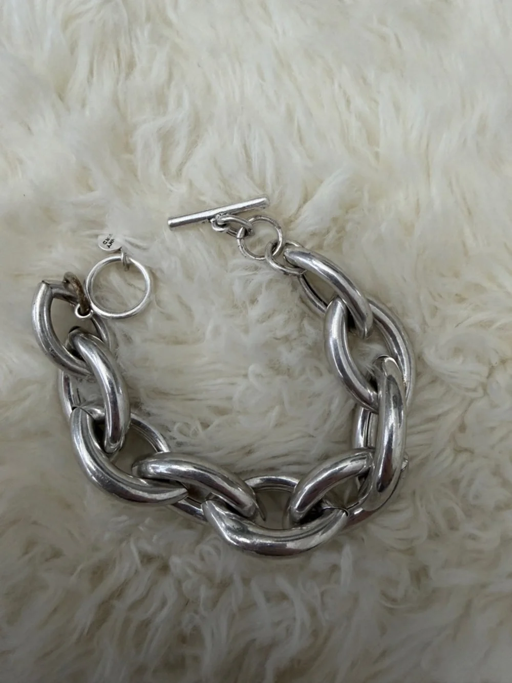 Jenny Bird Chunky Silver Toggle Chain Bracelet